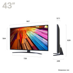 Televizor LG 43UT81006LA.AMCN